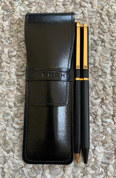 Givenchy Vintage Givenchy Pen+Pencil Set + Case 